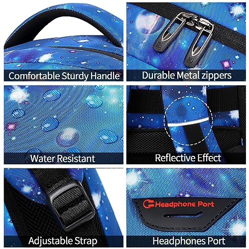 Volher Laptop Backpack,Business Travel Anti Theft Slim Durable Laptops Backpack,Water Resistant College Computer Bag for Women & Men Fits 15.6 Inch Laptop and Notebook-Dreamy Blue - color: Dreamy Blue, size: 15.6 Inch, style: Laptop