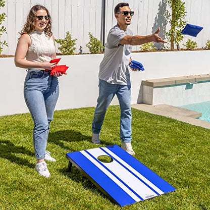 GoSports Portable Cornhole Sets, 8 Styles – Choose 4 x 2 ft or 3 x 2 ft - Boards Include 8 Bean Bags, Travel Case, and Game Rules - style: 3 x 2 ft Classic