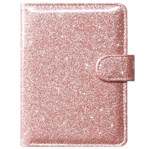 ACdream Unisex Faux Leather Passport and Vaccine Card Holder, Glitter Rose, RFID Blocking, 20 x 3.5 x 2.5 in - color: AB - Glitter Rose