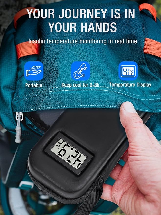 Insulin Cooler Travel Case for Ozempic Pens – Diabetes Carrying Insulated Bag with 2 TSA-Approved Ice Packs, Long-Lasting Cooling for Ozempic Pens, Ideal for Travel and Daily Use. - color: Compatible With Ozempic Pens