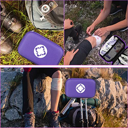 Small-Waterproof Car First-Aid Kit Emergency-Kit - Purple 273Piece Camping Equipment for Camping Hiking Home Travel YIDERBO - style: Purple-273Pcs