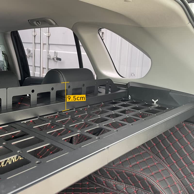 HIGH FLYING for Toyota RAV4 2019-2025 Car Accessories Modular Storage Molle Panel Cargo Shelf Organizer Luggage Carrier Rack Aluminum Alloy (with Conjoined Cross Bar) - size: 2019-2025 with Conjoined Cross Bar