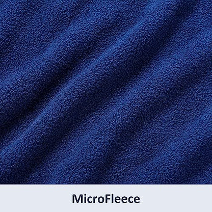 Berkshire Blanket Microfleece Throw Size Bed Throw Blanket Navy, Lightweight Soft Breathable Plush Micro Fleece Throw Blanket for Travel, Bed and Couch, 50x60 Inches - color: Navy, size: Throw/Throw XL