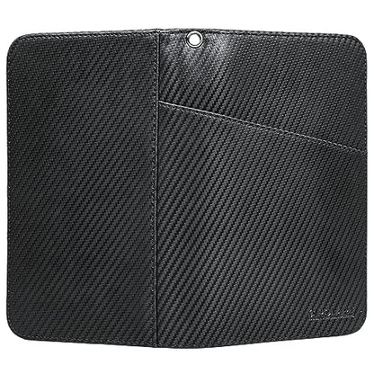 Polare Full Grain Leather Passport Holder Cover Case for Men and Women RFID Blocking Family Travel Wallet Holds 6 Passports - color: Carbon Black