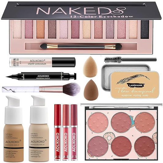 Makeup Kit for Women Full Kit,All in One Makeup Kit,Includes 12 Colors Eyeshadow Palette And multiple cosmetics,Makeup Gift Set for Women &Girls(YYP-NEW) - color: Set 10