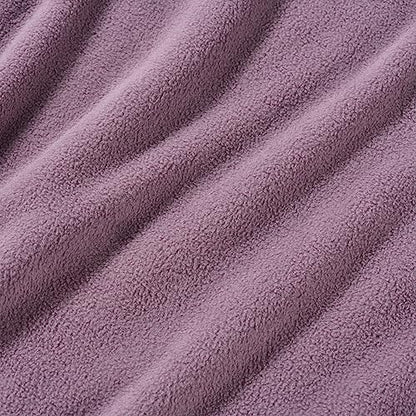 Berkshire Blanket Microfleece Twin Size Bed Blanket Lavender,Lightweight Soft Breathable Plush Micro Fleece Blanket for Bed Couch Sofa,60x92 Inches - color: Lavender, size: Twin/Twin XL
