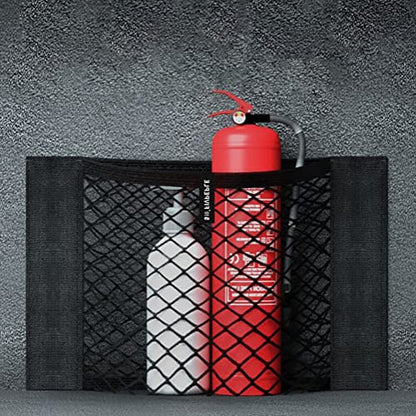 2pcs Cargo Net Car Storage Net - Stretchable Mesh Pocket Net Magic Tape Universal Mesh Car Accessories Interior Organizer (M) - size: M-15.7 x 9.8Inch(40 x25cm)