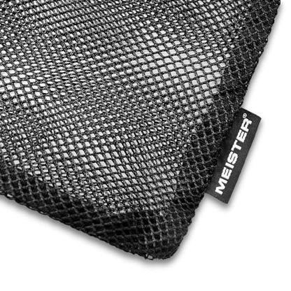 Meister Athlete Wash Bag - Mesh Sports Laundry Bag w/Zipper Lock - Black - style: Wash Bag / 16” Tall X 14.5” Wide