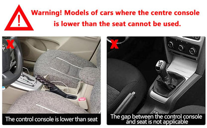 BAILISI Car seat gap filler organizer, 2 Pack multifunctional car seat organizer, car console side storage box can Holders phone, sunglasses, car keys, change(Gray) - color: Gray