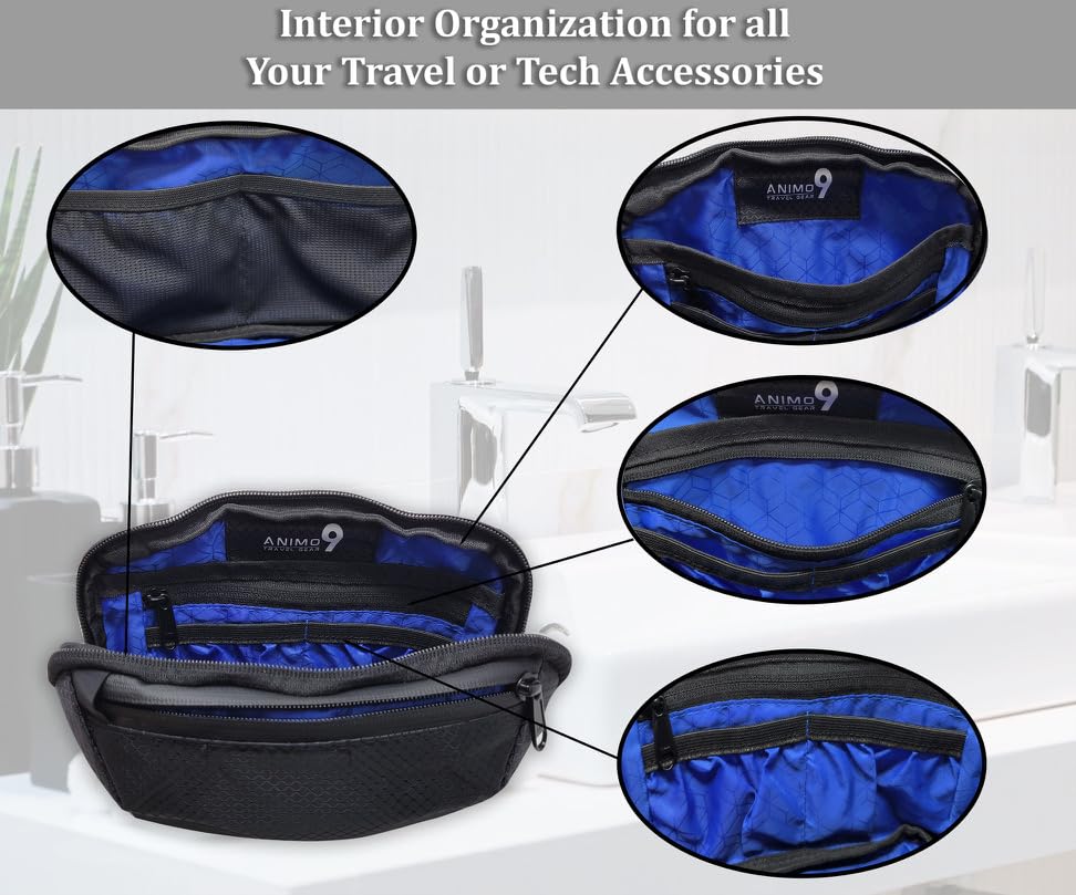 Cable Organizer – Sleek & Weatherproof Back Tech Pouch for Cords, Chargers, and Electronic accessories.