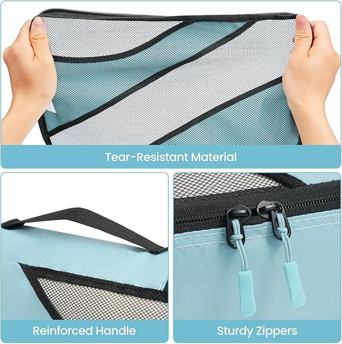BAGAIL 8 Set Packing Cubes and 6 Set Luggage Packing Organizers