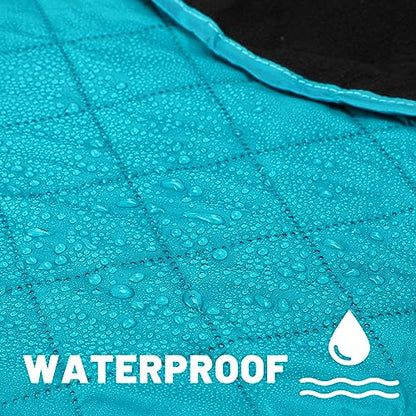 Preboun 4 Pack Large Waterproof Stadium Blankets Thick Warm Fleece Picnic Camping Blankets for Cold Weather Football Games Concerts Beach Outdoor Activities Homeless Donations(Multi) - color: Multicolor