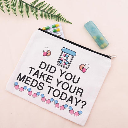 Small Travel Medicine Bag Carrier Cancer Patient Gifts for Women Hospital Gifts for Patients Medication Supplies Bag Pharmacy Technician Gift Bags Medical Doctor Nurse Pharmacist Birthday Present Idea - color: Small Travel Medicine Bag