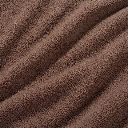 Berkshire Blanket Microfleece Twin Size Bed Blanket Taupe, Lightweight Soft Breathable Plush Micro Fleece Blanket for Bed Couch Sofa, 60x92 Inches - color: Foal, size: Twin/Twin XL
