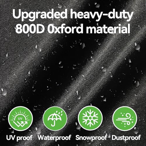 Klmnop 83" L x 12" W Tent Pole Bag for Party Tent, Heavy Duty 800D Oxford Tent Poles Long Storage Bag with Padded Handles, Double Zipper Portable Case for for Tents Poles, Top Covers(Black)