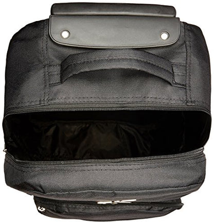 Rockland Double Handle 17" Rolling Backpack, Black