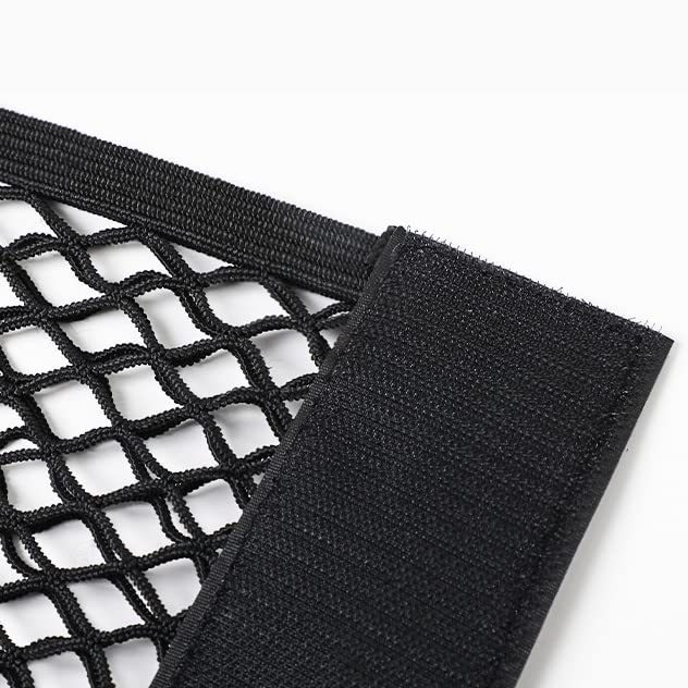 2pcs Cargo Net Car Storage Net - Stretchable Mesh Pocket Net Magic Tape Universal Mesh Car Accessories Interior Organizer (L) - size: L-19.68 x 9.8Inch(50 x 25cm)