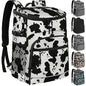 Cooler Backpack Insulated Leakproof Waterproof Backpack Cooler Bag 30/45 Cans, Large Capacity Lightweight Travel Camping Beach Backpack Cooler Ice Chest for Men and Women - color: cowprint, size: 30 Cans