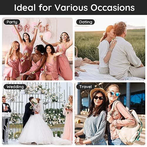 Segbeauty 5pcs Perfume Atomizer Travel, 10ML Mini Refillable Perfume Bottle Sprayer, Travel Cologne Sprayer Portable Glass Fine Mist Cosmetic Container Dispenser Set for Fragrance Makeup Toiletries - color: Pink, style: Mini Bottles