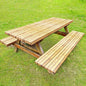 Boao 3 Pcs Vinyl Picnic Table Cover with Bench Cover 6 ft 30 x 72 Inch Waterproof Fitted Tablecloth Flannel Backing Rectangular Elastic Edged for Camping Outdoor Patio Travel(Wood Grain) - color: Wood Grain