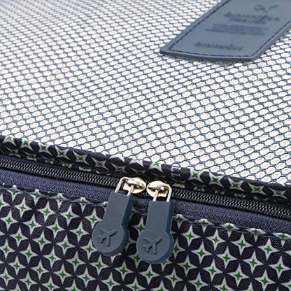 Mossio 7 Set Packing Cubes with Shoe Bag - Travel Carry On Luggage Organizer - color: Navy Star