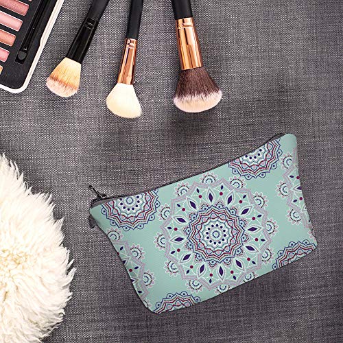 Deanfun Cosmetic Bag for Women, Mandala Flowers Waterproof Makeup Bags Roomy Toiletry Pouch Travel Accessories Gifts (51456) - color: 51456