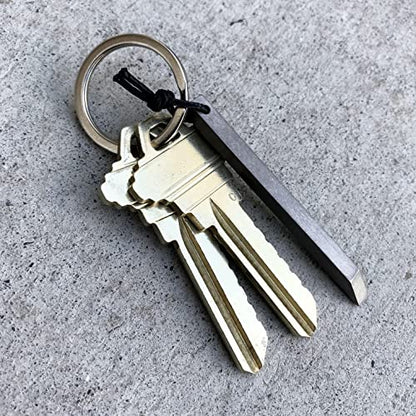 The Mighty Bar Mini- Titanium Keychain Pry Bar, Ultra Minimalist Slim EDC Small Prybar Multitool for your keys, Keyring Pry Tool, Every Day Carry Mini Prybar. Made by Gear Spool