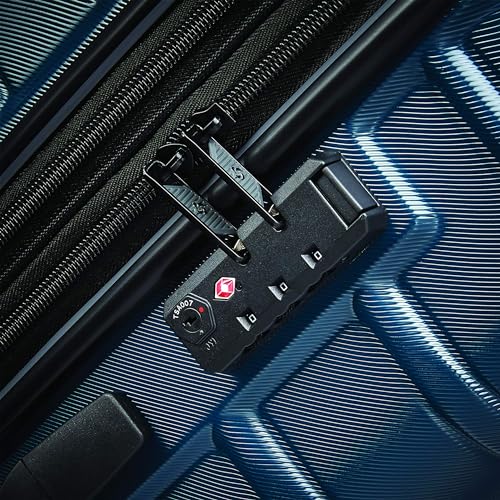Samsonite Omni 2 28-Inch Large Checked Hardside Luggage with 360° Spinner Wheels - Scratch Resistant Hardshell - TSA Lock - Expandable Polycarbonate Shell for Lightweight Travel - Nova Teal - color: Nova Teal, size: Checked-Large Spinner