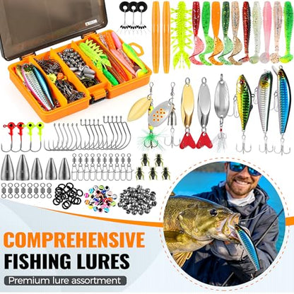 PLUSINNO Fishing Rod, Telescopic Fishing Rod and Reel Combo, Collapsible Travel Fishing Pole Rod Starter Kit, Carbon Fiber Fishing Rods and 12 +1 Bearings Stainless Steel, Fishing Gifts for Men Adults - color: Rod Combo & 137 Tackle Kit, size: 1.8m 5.91ft
