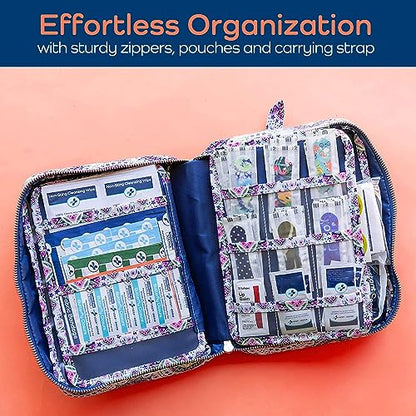 KeepGoing Large Home First Aid Kit for Kids – 270 Pc. for Car, Home, Dorm, & Boat with Latex-Free Bandages – 10 x 7 x 3.5 in. Travel First Aid Kit (Boho) - style: Boho