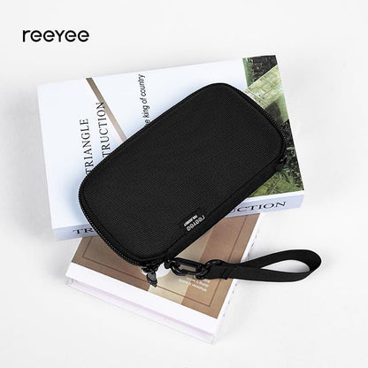 Reeyee N12 passport holder for travel family, Passport Wallet Women Men,Travel Document Organizer with Wrist Strap,840d cordura,cash wallet,RFID Blocking Travel Document Case,Cover Case Waterproof Bag