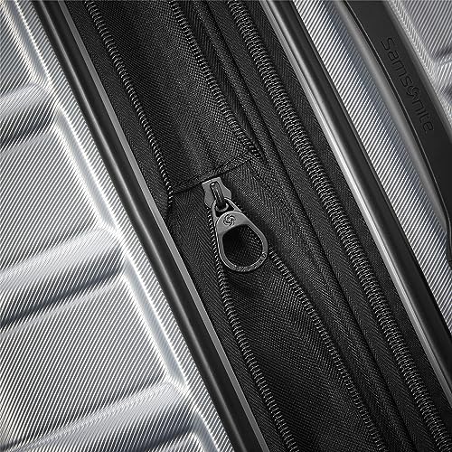 Samsonite Omni 2 Pro Hardside Expandable Luggage with Spinner Wheels, PRO 2PC SET (CO/M), Arctic Silver - color: Arctic Silver, size: 2-Piece Set (Carry-on PRO/Medium)
