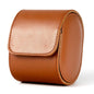 Luxury Leather Watch Storage Box Travel Single Watch Case Watch Gift Box for Christmas Anniversary Birthday(Brown) - color: Single-Brown brown