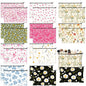 Eccliy Flower Makeup Bag Floral Cosmetic Bag for Women Canvas Gifts Accessories Toiletry Pouch with Zipper Gift Bags Organizer for Team Party Friend - size: 8 x 5 Inch, style: Flower