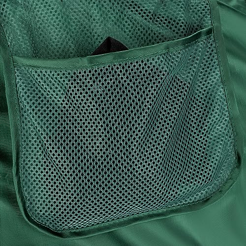 4 Pcs Mesh Popup Laundry Hamper, Opening Laundry Basket,Popup Laundry Basket with Durable Handles,Foldable Pop-up Mesh Hamper Dirty Clothes Basket for Clothes & Laundry-Home Organization - color: Green
