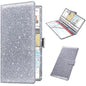 RSAquar Car Registration & Insurance Holder - Leather Glove Box Organizer, Cool Accessories for ID, Driver's License Cards & Essential Documents, Men & Women, Glitter Gray - color: Glitter Gray