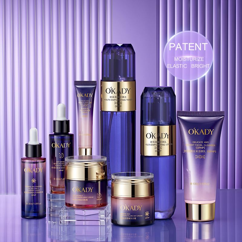 Skin Care Set Enzyme Skin Care Kit Beauty Gift Skin Kit For Women With 8 Pieces Valentine‘s day gift