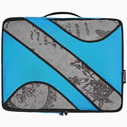 BAGAIL 6 Set Packing Cubes,Travel Luggage Packing Organizers - color: The Blue, style: 6 Set