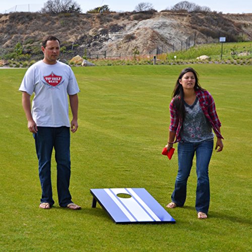 GoSports Portable Cornhole Sets, 8 Styles – Choose 4 x 2 ft or 3 x 2 ft - Boards Include 8 Bean Bags, Travel Case, and Game Rules - style: 3 x 2 ft Classic