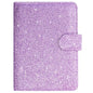 ACdream Unisex Faux Leather Passport and Vaccine Card Holder, Glitter Purple, RFID Blocking, Protects Valuable Information - color: Glitter Purple