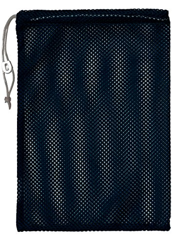 Champion Sports Mesh Equipment Bag – Heavy-Duty Nylon Drawstring Bag with Lock & ID Tag, Breathable Storage Sack for Balls, Swim Gear, Laundry & Toys, Multiple Sizes & Colors - color: Navy, size: 24" x 48"