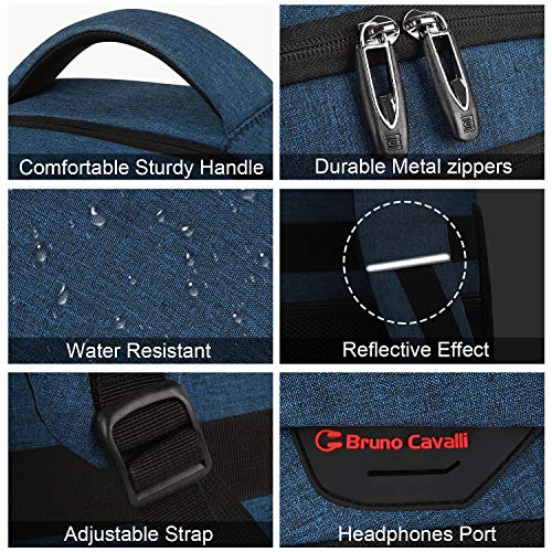 Volher Laptop Backpack,Business Travel Anti Theft Slim Durable Laptops Backpack,Water Resistant College Computer Bag for Women & Men Fits 15.6 Inch Laptop and Notebook - Blue - color: Blue, size: 15.6 Inch, style: Laptop