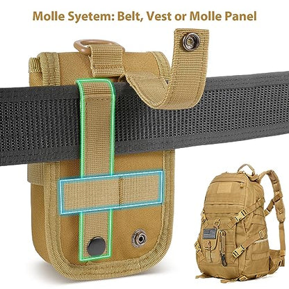 SOWHUP Tactical Molle Pouch Cell Phone Pouch Holster Small Utility EDC Pouch Gadget Organizer Bag - color: ACU2