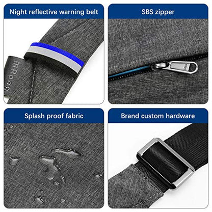 MRang Sling Crossbody Bags Trendy Travel Anti Theft Safe Purse Bags for Women Men Waterproof - color: Strap on Right Shoulder-black