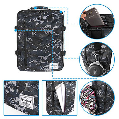 Underseat Carry-On Backpack Luggage Lightweight Casual Laptop Backpack 15.6-inch Travel Commute Gym Sport Daypack 21L, Digi Camo - color: Digi Camo