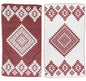 Bersuse 100% Cotton Yucatan Turkish Towel - 39x71 Inches, Burgundy - color: Burgundy