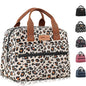 HOMESPON Insulated Lunch Bag for Women Men Lunch Box Cooler Lunch Tote for Work Picnic (Leopard Print) - color: Leopard Print