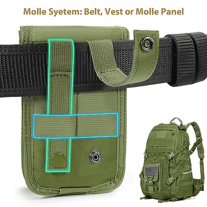SOWHUP Tactical Molle Pouch Cell Phone Pouch Holster Small Utility EDC Pouch Gadget Organizer Bag - color: Army Green3