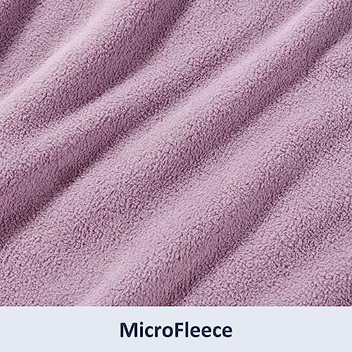 Berkshire Blanket Microfleece Twin Size Bed Blanket Lavender,Lightweight Soft Breathable Plush Micro Fleece Blanket for Bed Couch Sofa,60x92 Inches - color: Lavender, size: Twin/Twin XL