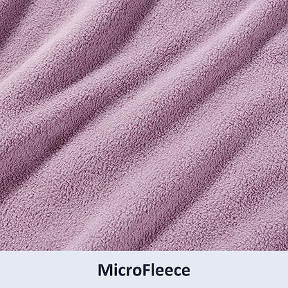 Berkshire Blanket Microfleece Twin Size Bed Blanket Lavender,Lightweight Soft Breathable Plush Micro Fleece Blanket for Bed Couch Sofa,60x92 Inches - color: Lavender, size: Twin/Twin XL
